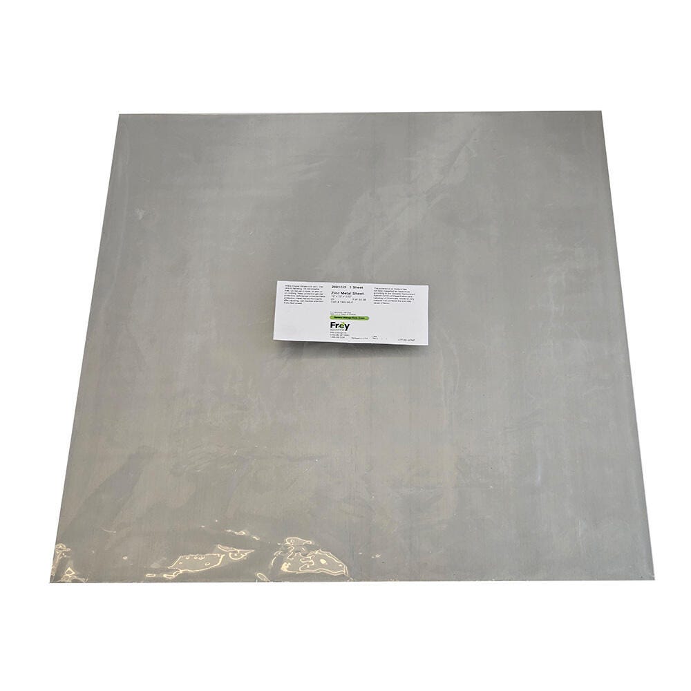 CHEM ZINC METAL SHEET 12X12IN