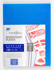 PRINTING PLATE MONOPRINT 9X12 INCH CLEAR PACK OF 24