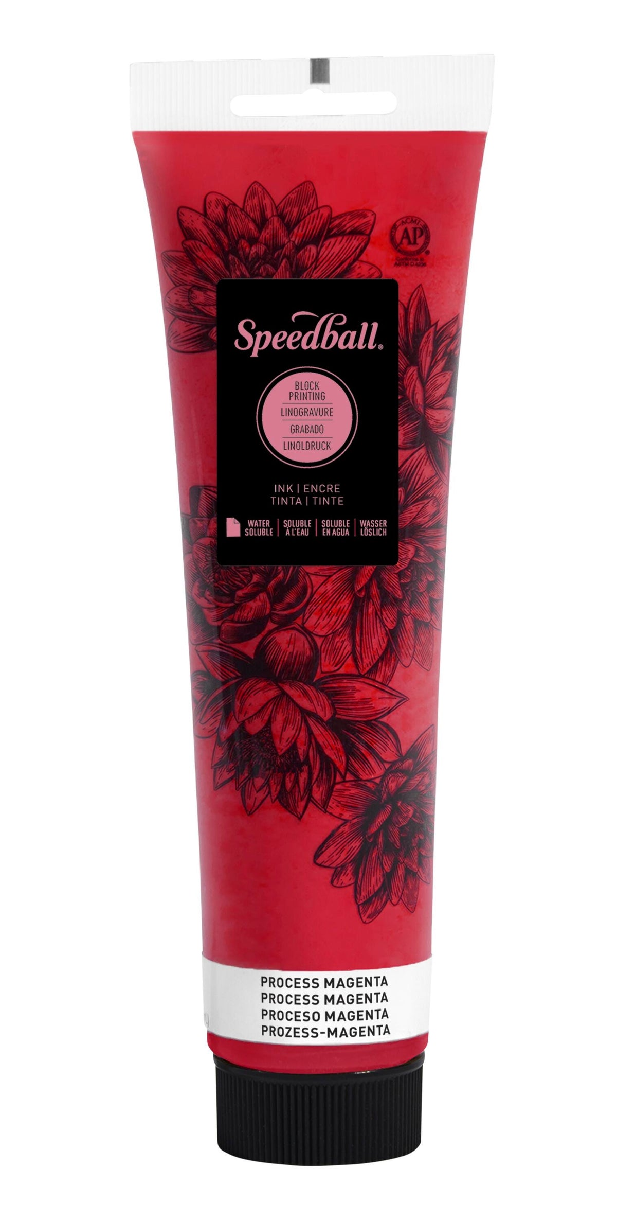 INK WATER SOLUBLE BLOCK PRINTING 5 OZ PROCESS MAGENTA