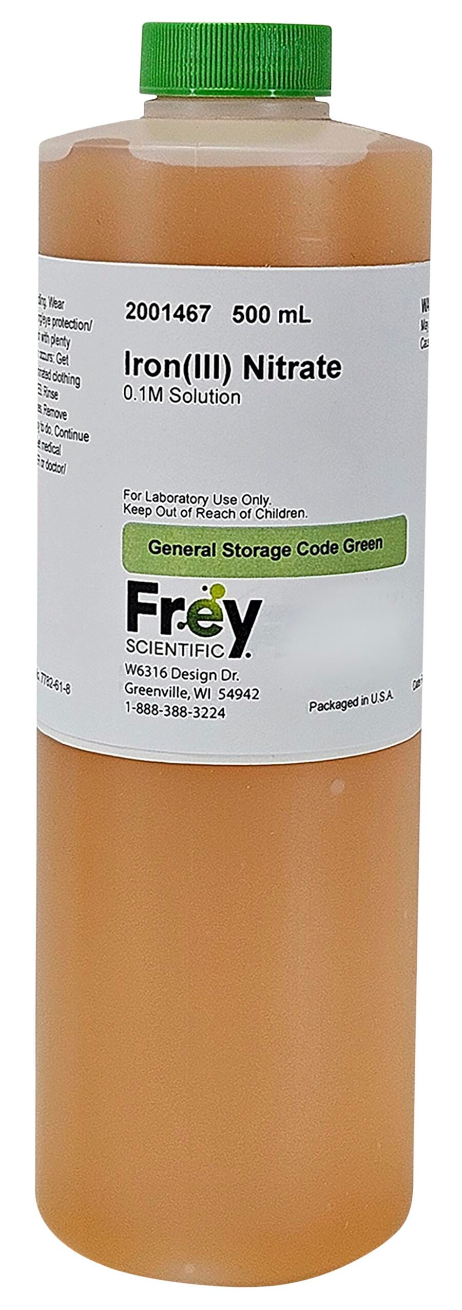 CHEM IRON III NITRATE SOL 0.1 LG 500ML