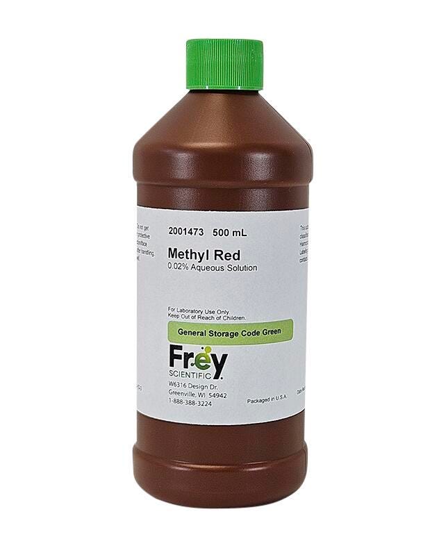 CHEM METHYL RED 0.02 AQUEOUS LG 500ML