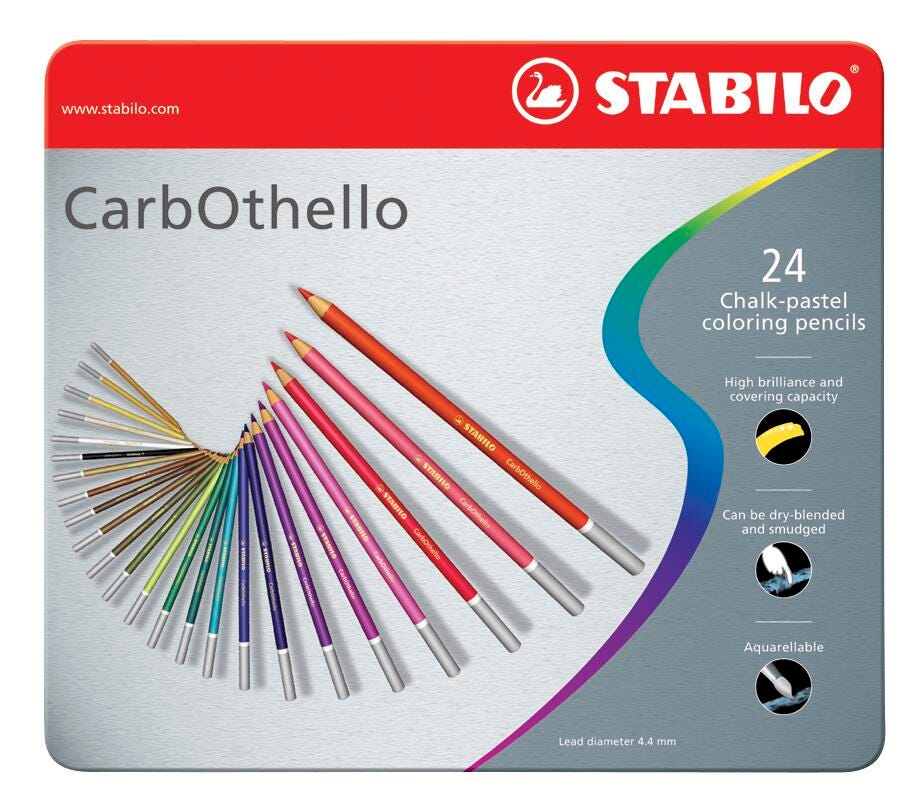 PENCIL CHALK STABILO ASST COLOR SET OF 24