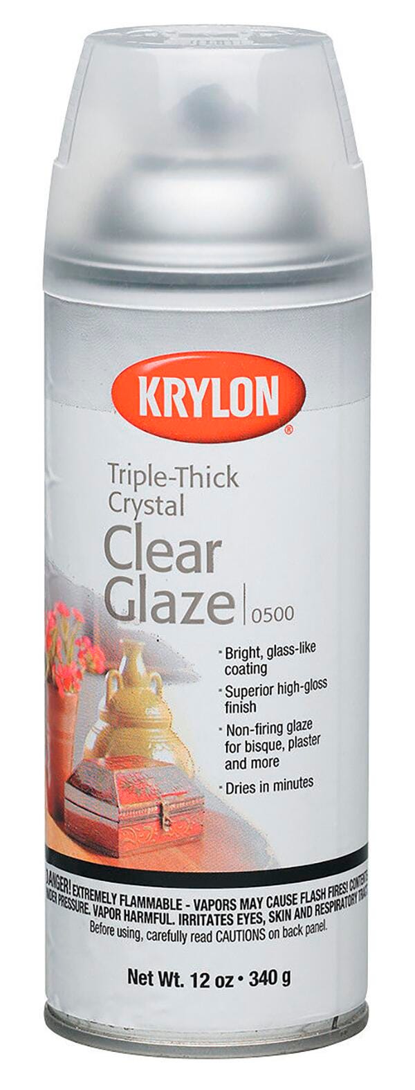 GLAZE SPRAY KRYLON TRIPLE THICK CRYSTAL CLEAR  12 OZ