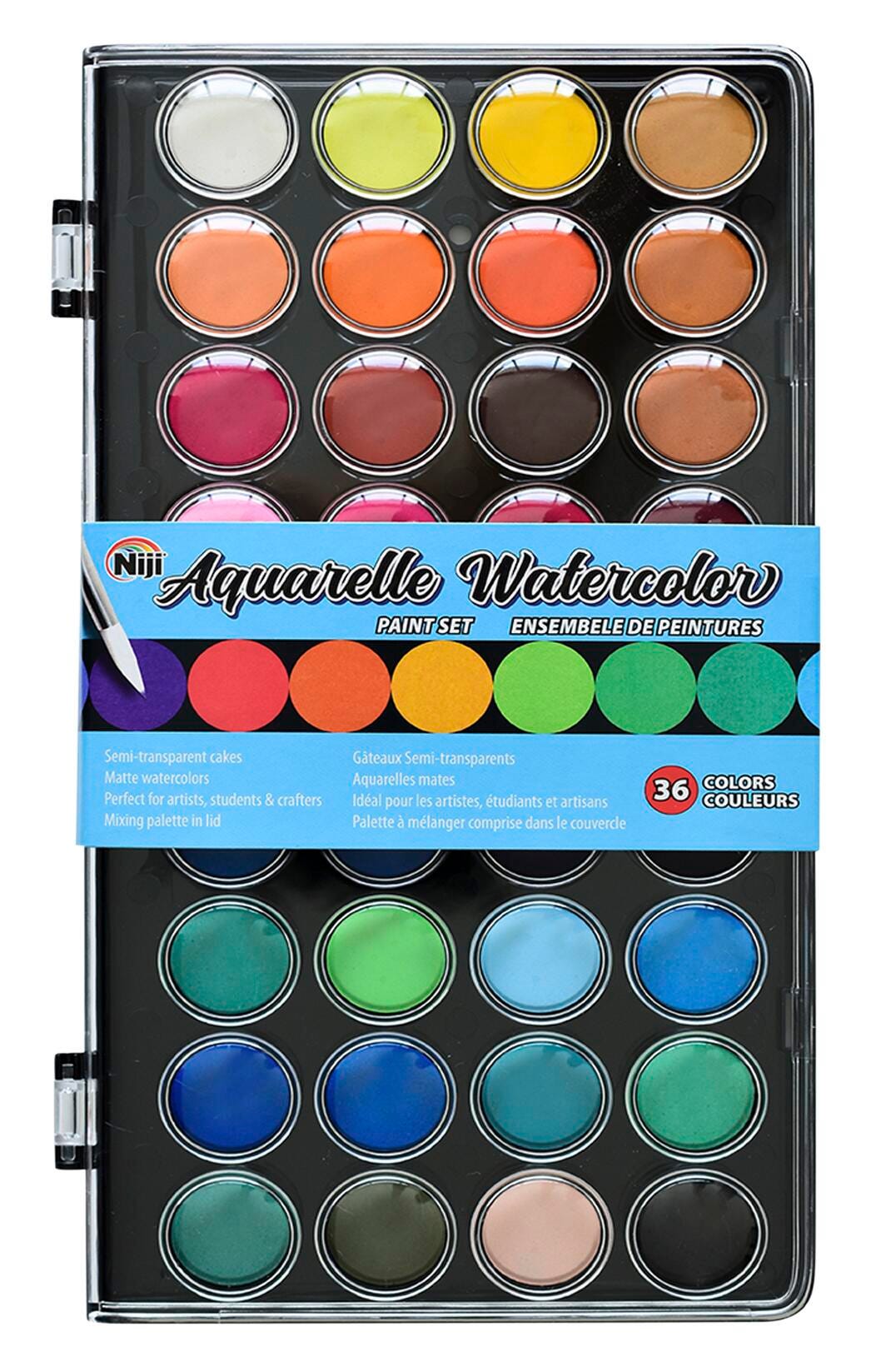 PAINT WATERCOLORS NIJI AQUARELLE 36 COLORS