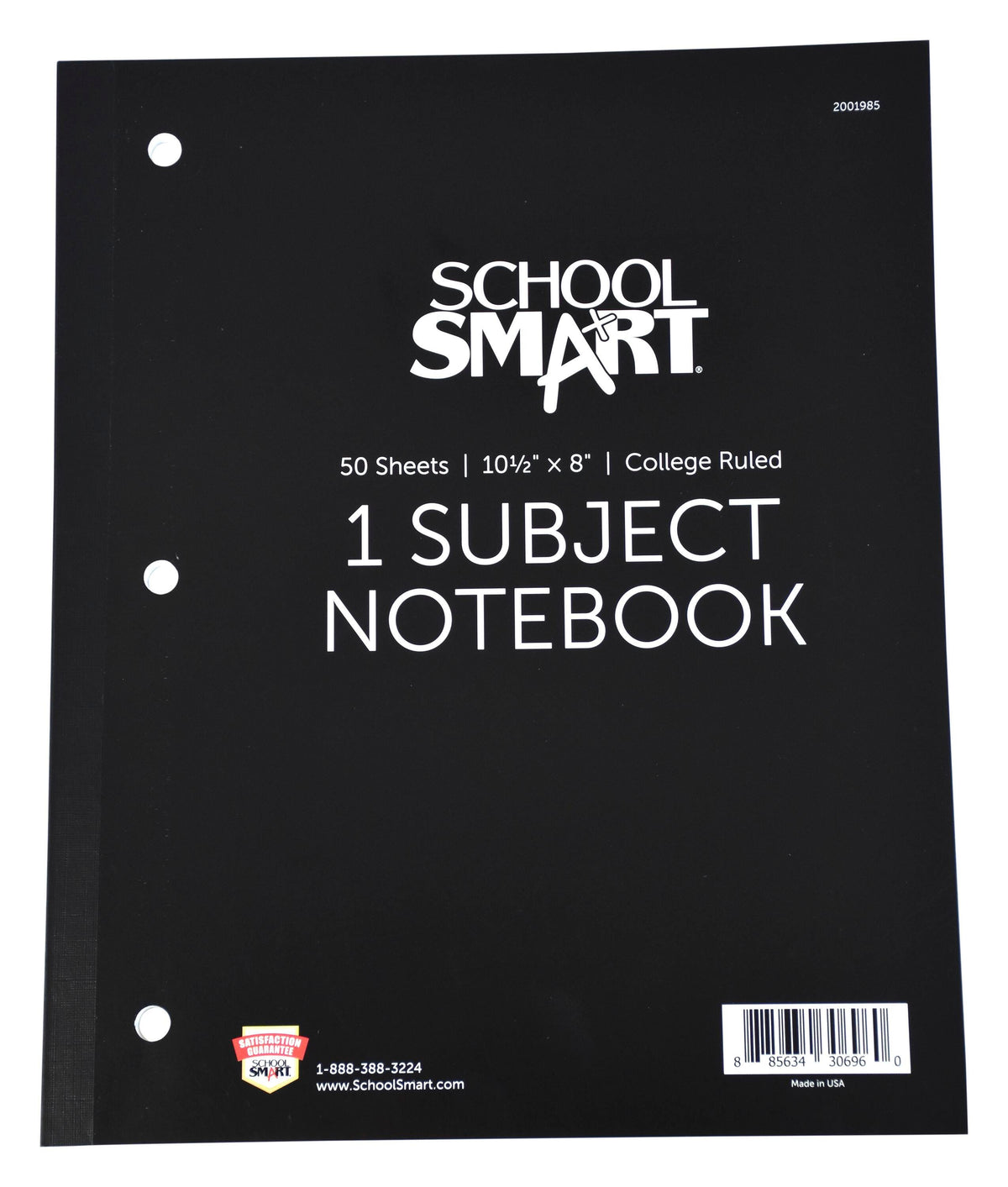 PAPER NOTEBOOK WIRELESS 1 SUBJECT 8X10.5 COLLEGE RULE 50 SHEETS