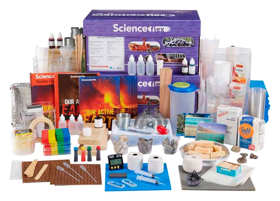 KIT SCIENCEFLEX OUR ACTIVE EARTH DIG 7YR/32 SEATS