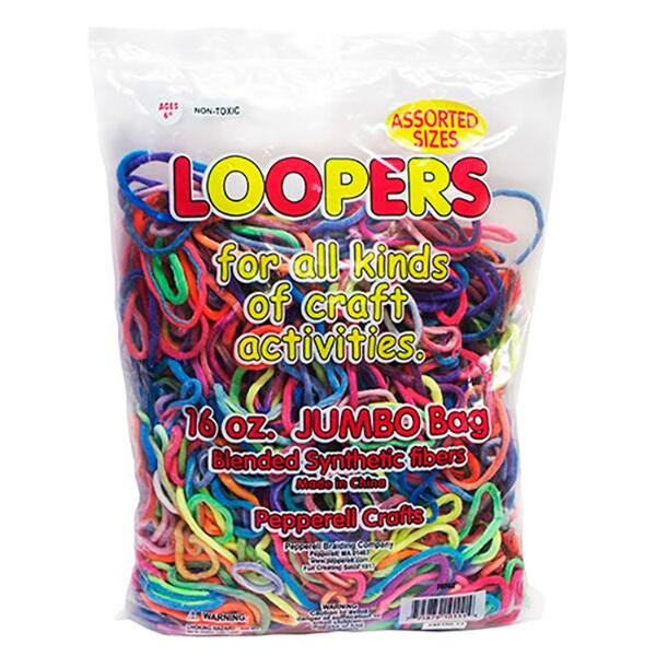 LOOPERS BLENDED SYNTHETIC FIBER 1 LB BAG