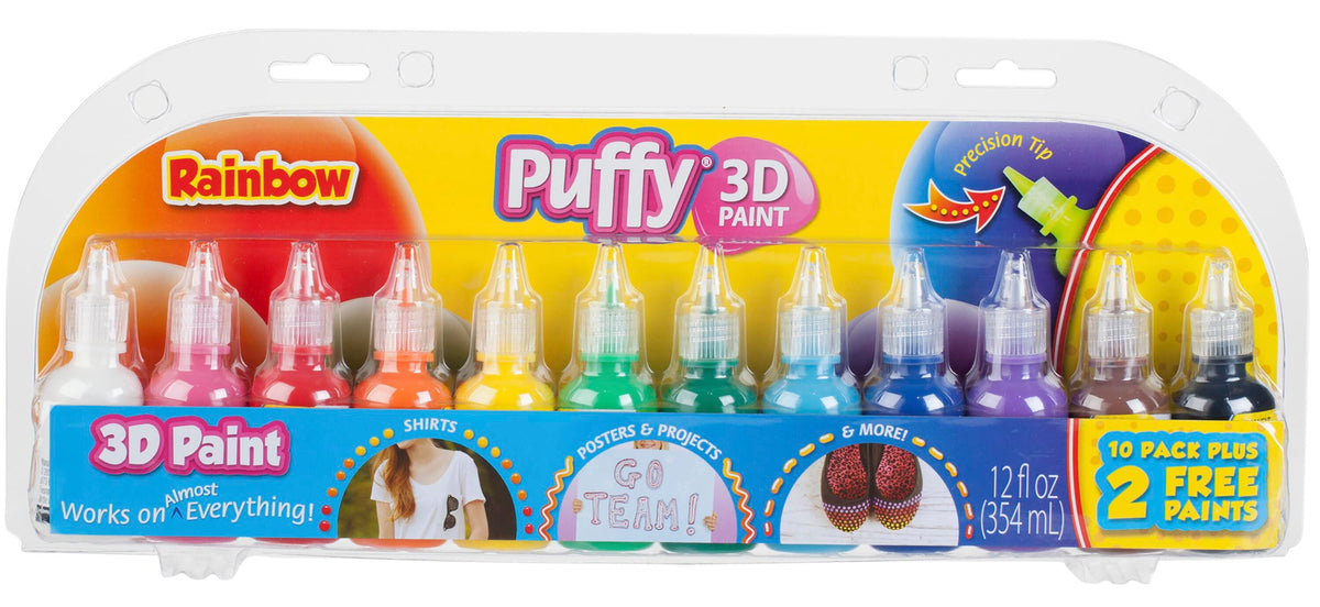 PAINT PUFFY RAINBOW SET OF 12