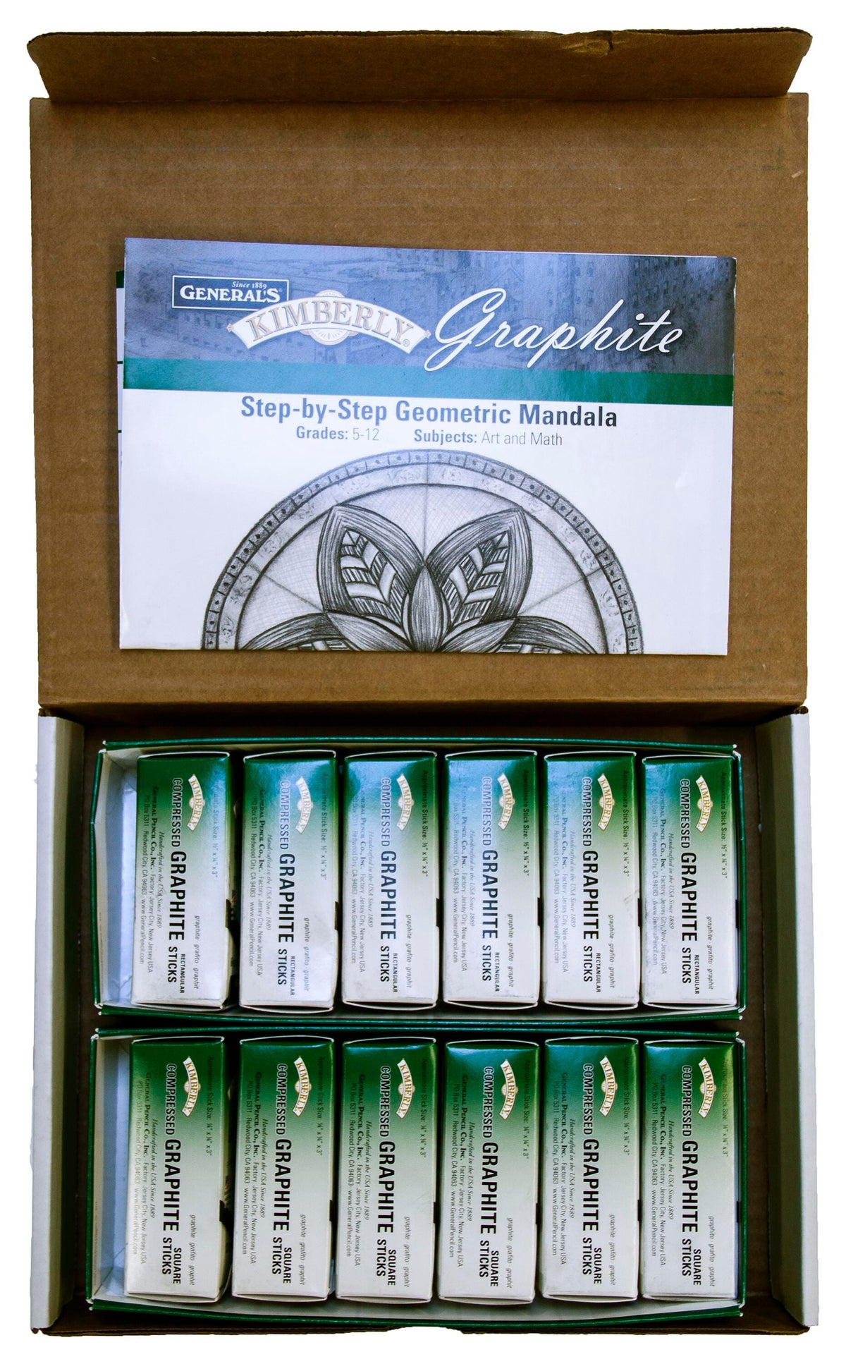 GRAPHITE STICKS COMP GENERALS KIMBERLY CLASSROOM PACK ASST HARDNESS SET OF 108