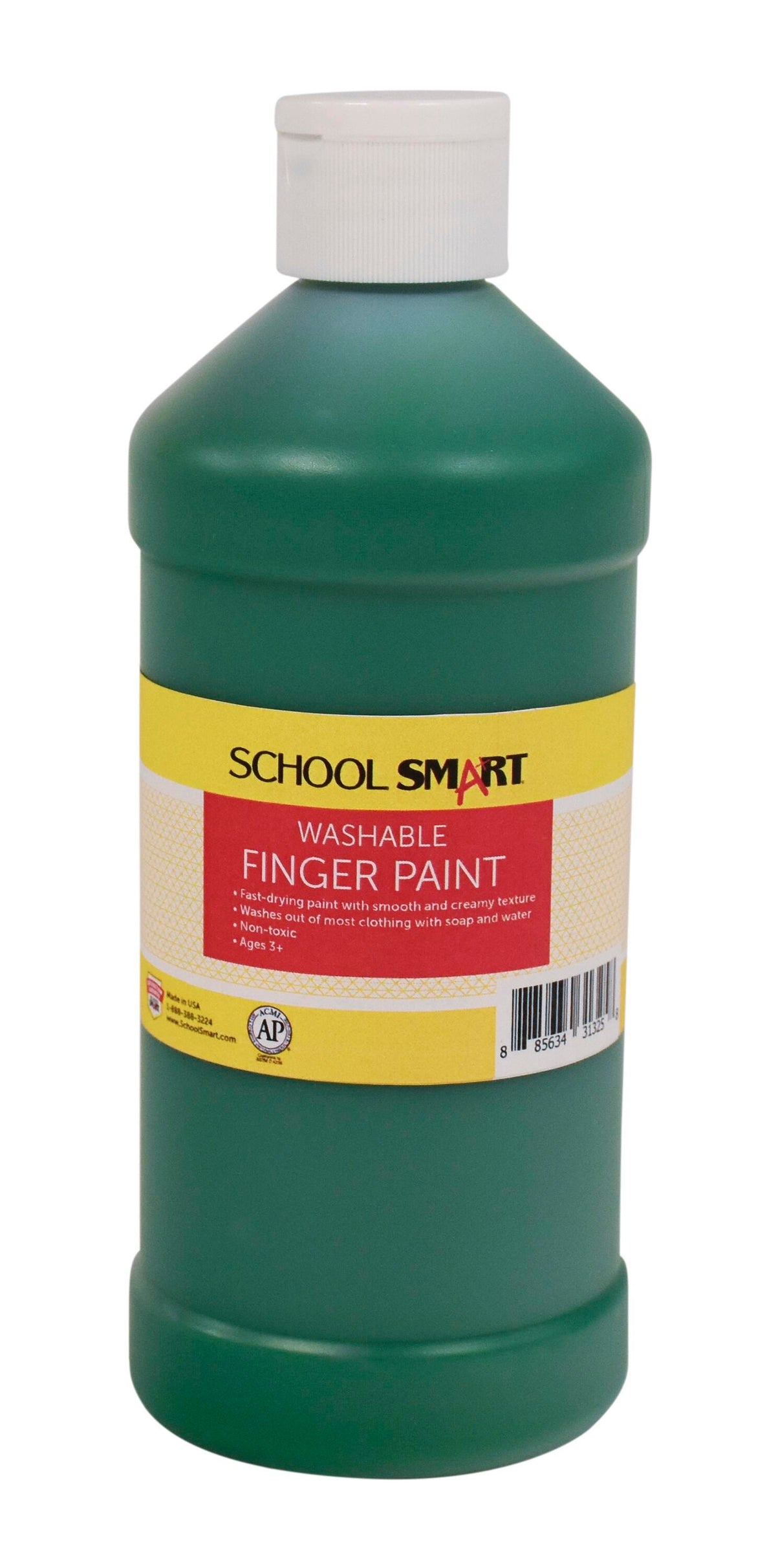 PAINT FINGER WASHABLE GREEN PINT - SCHOOL SMART