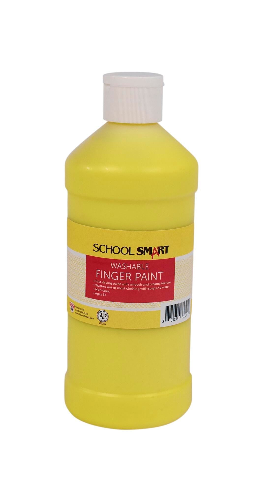 PAINT FINGER WASHABLE YELLOW PINT - SCHOOL SMART