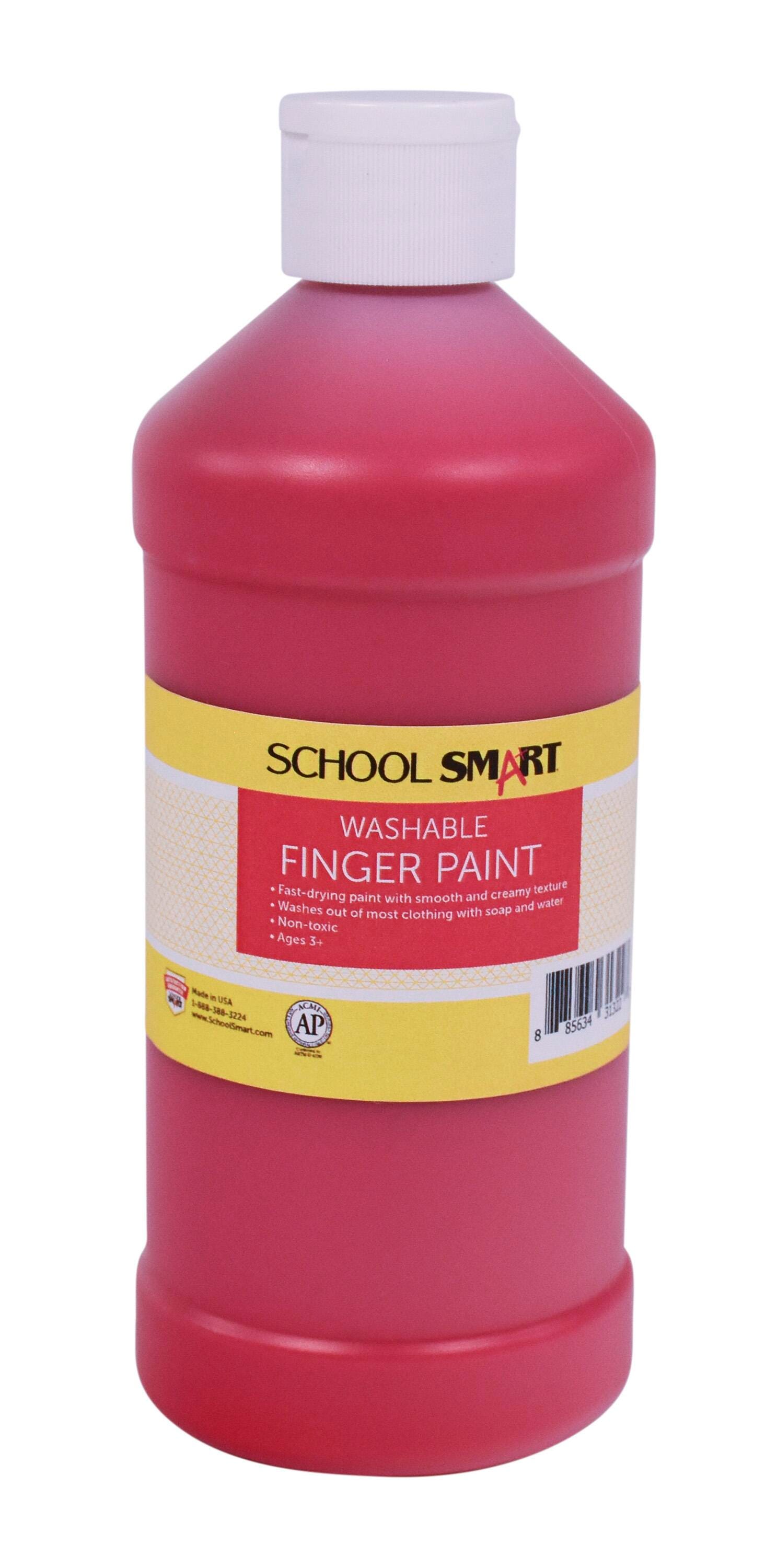 PAINT FINGER WASHABLE RED PINT - SCHOOL SMART
