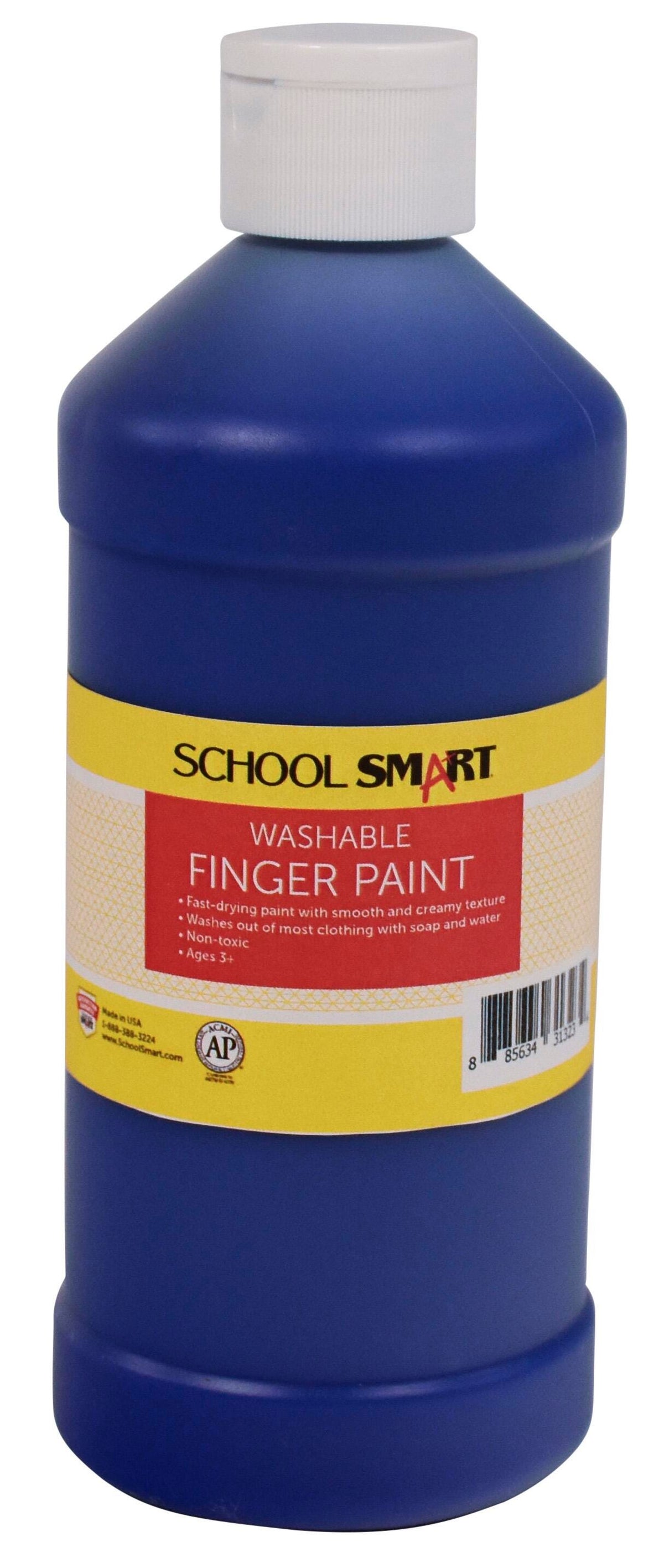 PAINT FINGER WASHABLE BLUE PINT - SCHOOL SMART