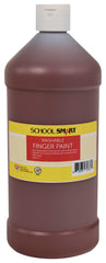 PAINT FINGER WASHABLE BROWN QUART - SCHOOL SMART