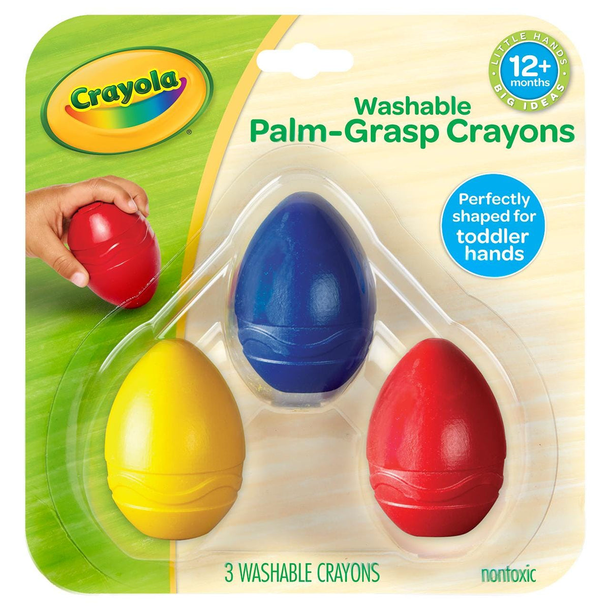 CRAYONS WASH PALM CRAYOLA ASST COLORS SET OF 3