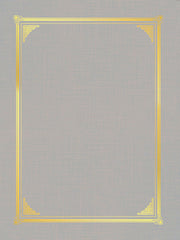 CERTIFICATE COVER - GREY CLASSIC DOCUMENT COVERS - PACK OF 6