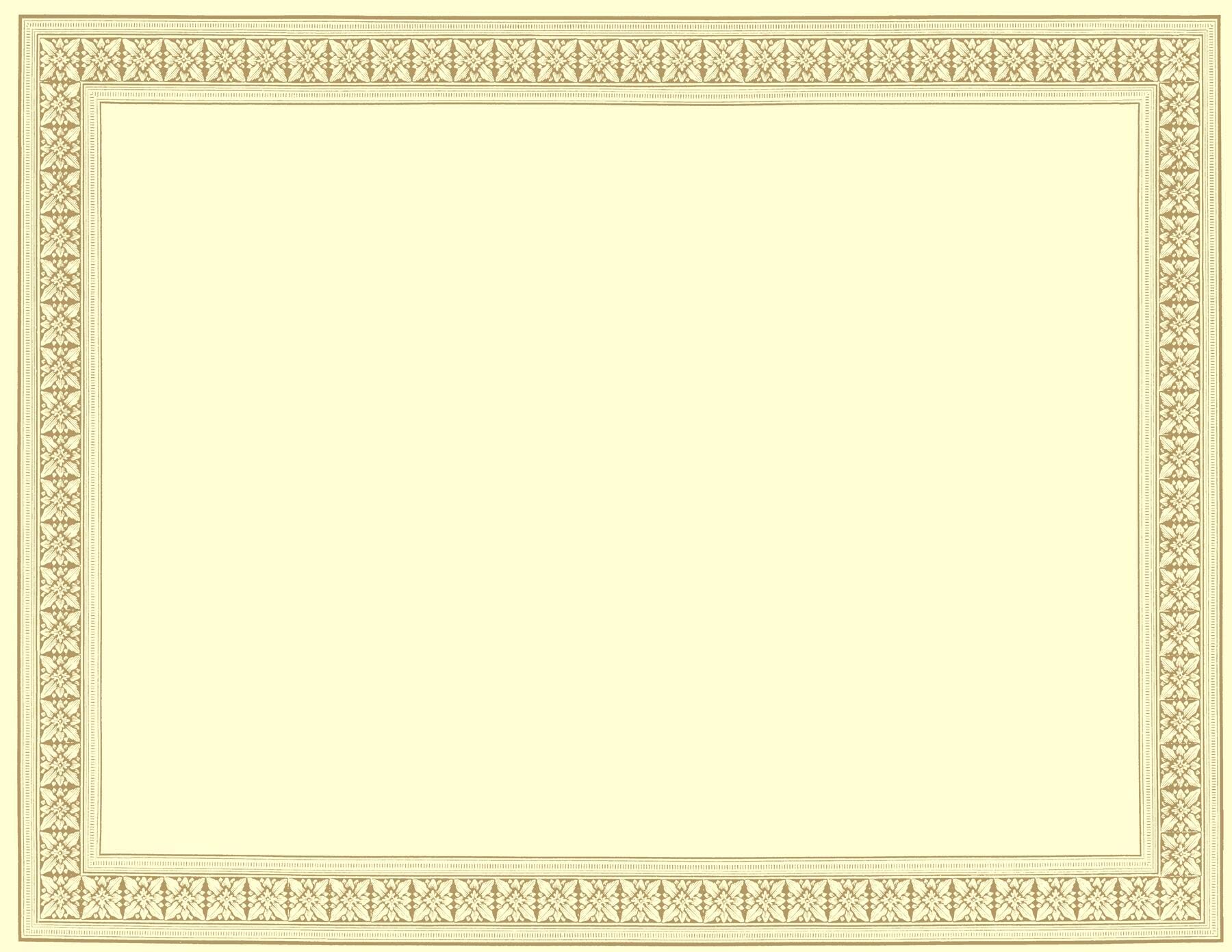 CERTIFICATES - FLOURISH PREMIUM GOLD FOIL - PACK OF 12