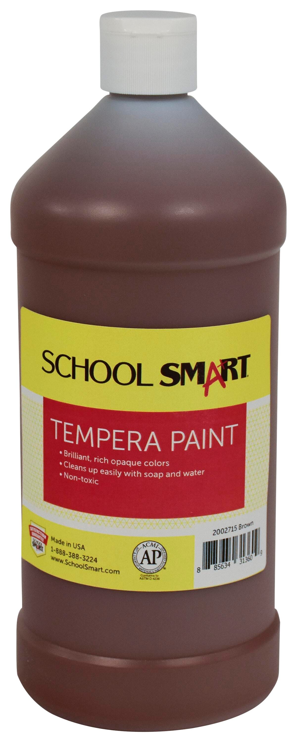 PAINT TEMPERA SCHOOL SMART BROWN QUART