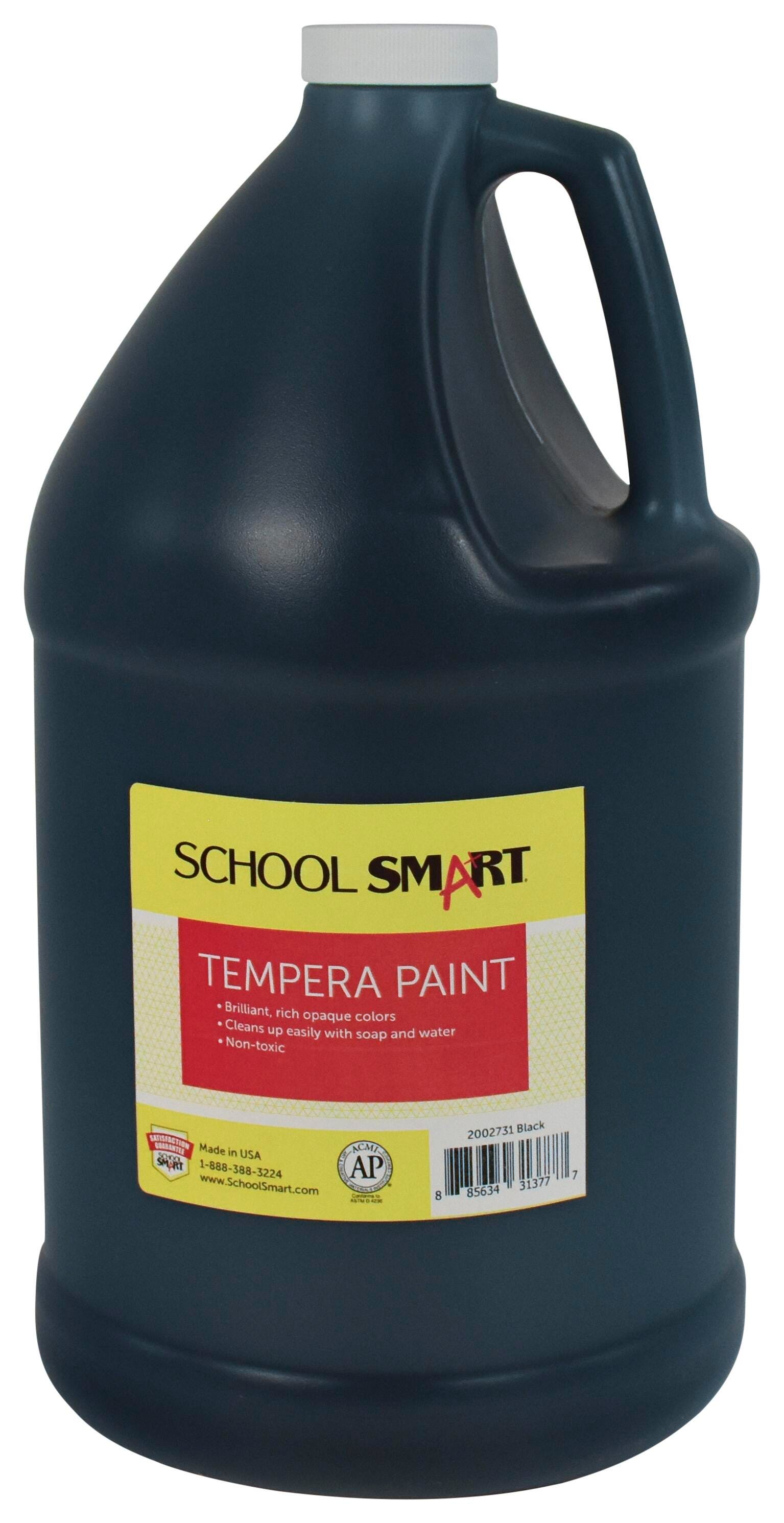 PAINT TEMPERA SCHOOL SMART BLACK GALLON