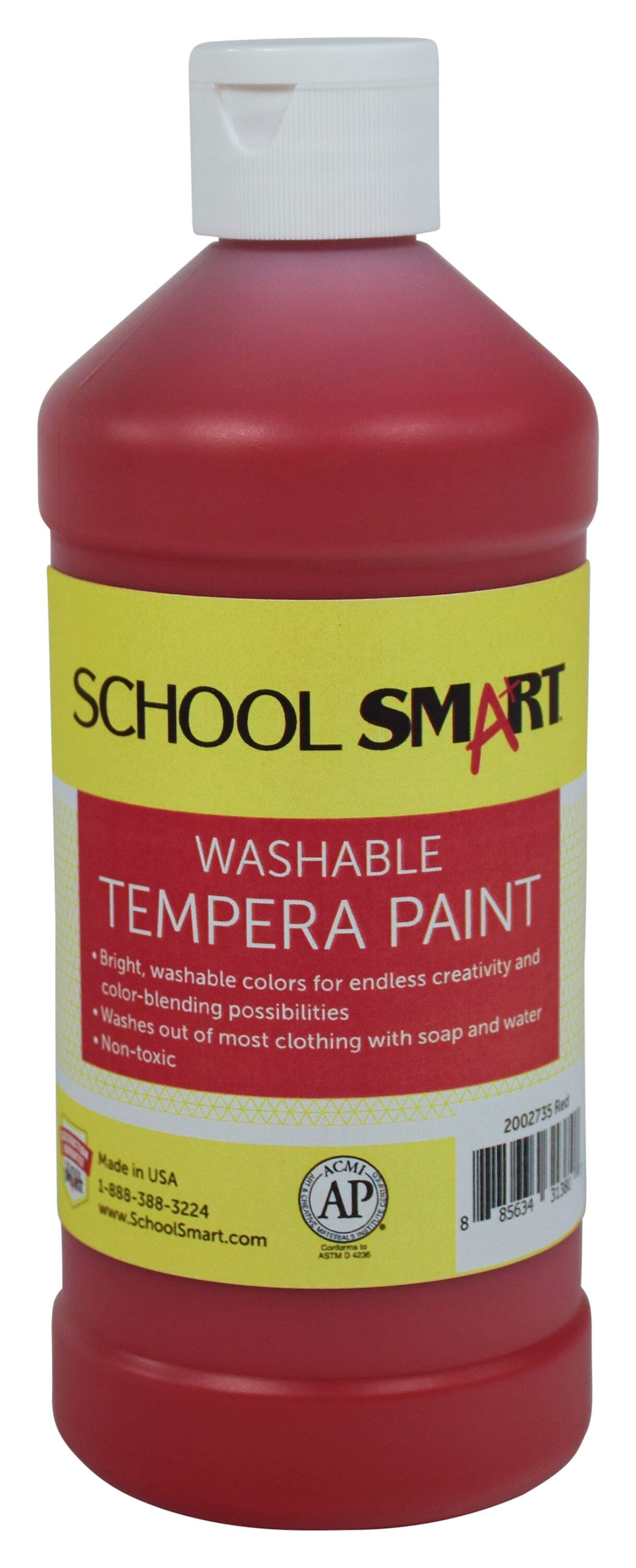 PAINT TEMPERA WASH SCHOOL SMART RED PINT