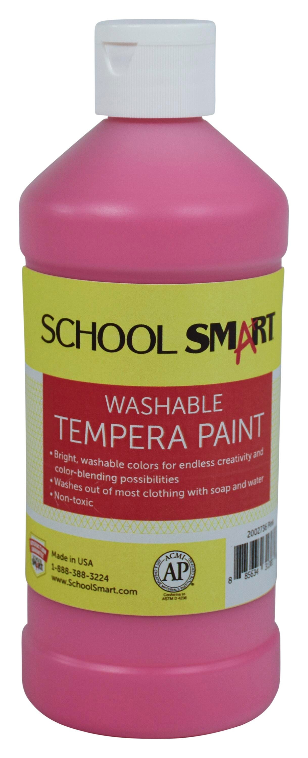 PAINT TEMPERA WASH SCHOOL SMART PINK PINT