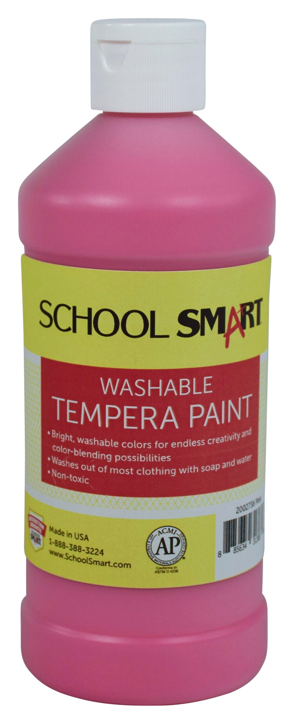 PAINT TEMPERA WASH SCHOOL SMART PINK PINT