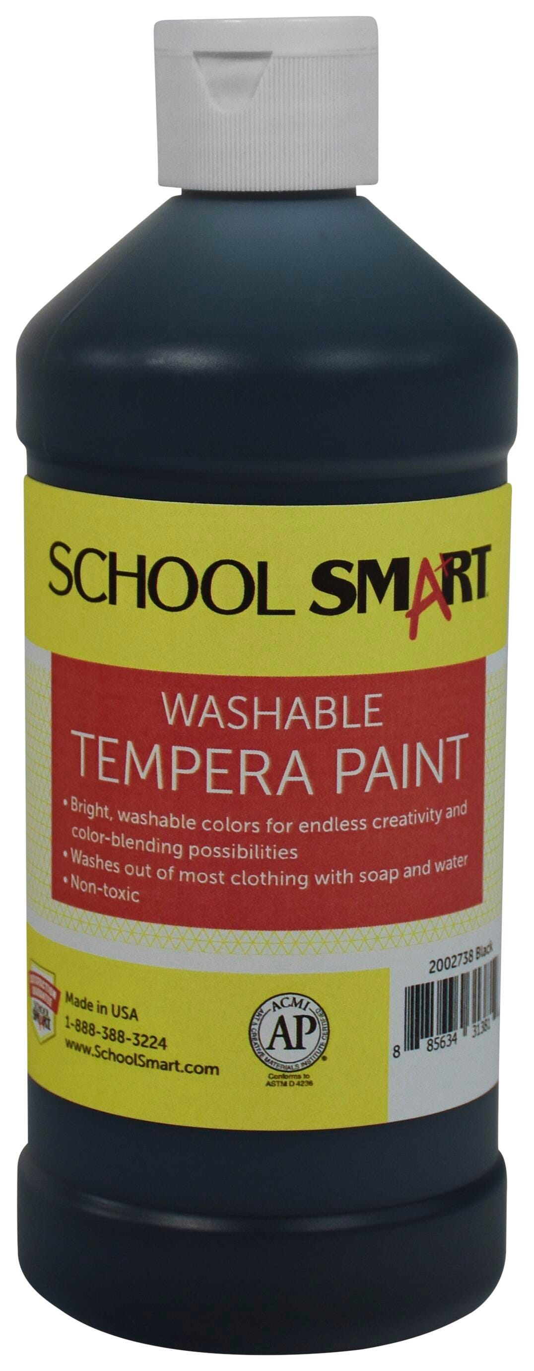 PAINT TEMPERA WASH SCHOOL SMART BLACK PINT