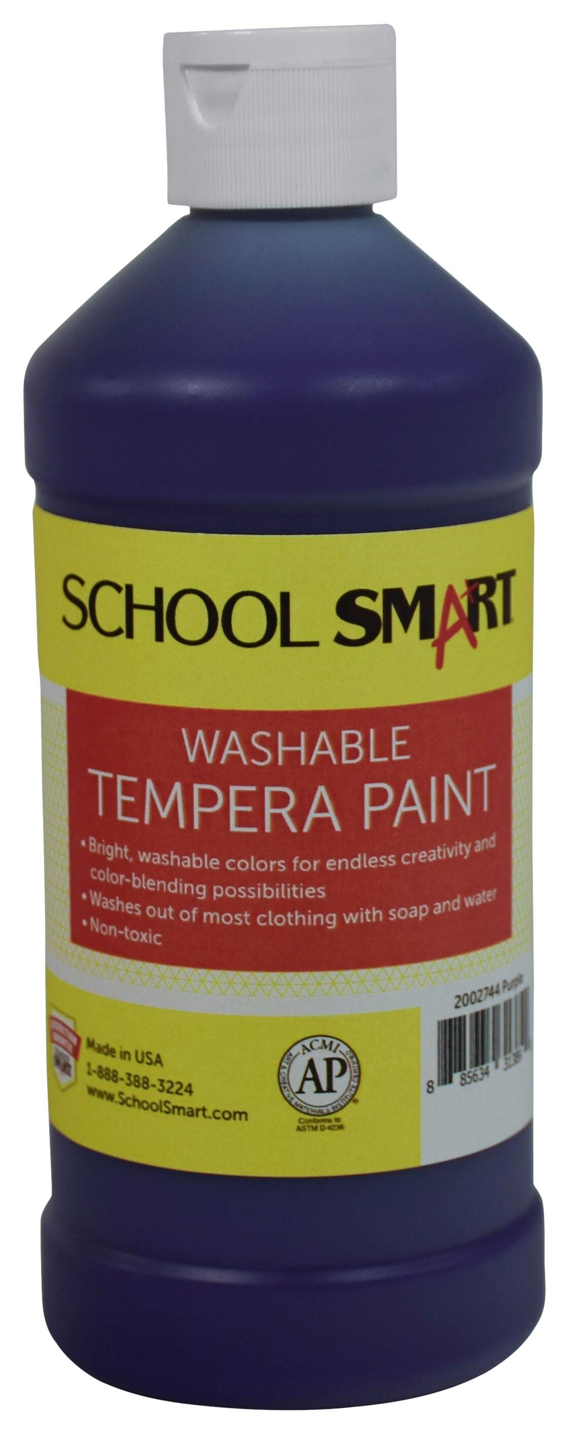PAINT TEMPERA WASH SCHOOL SMART PURPLE PINT