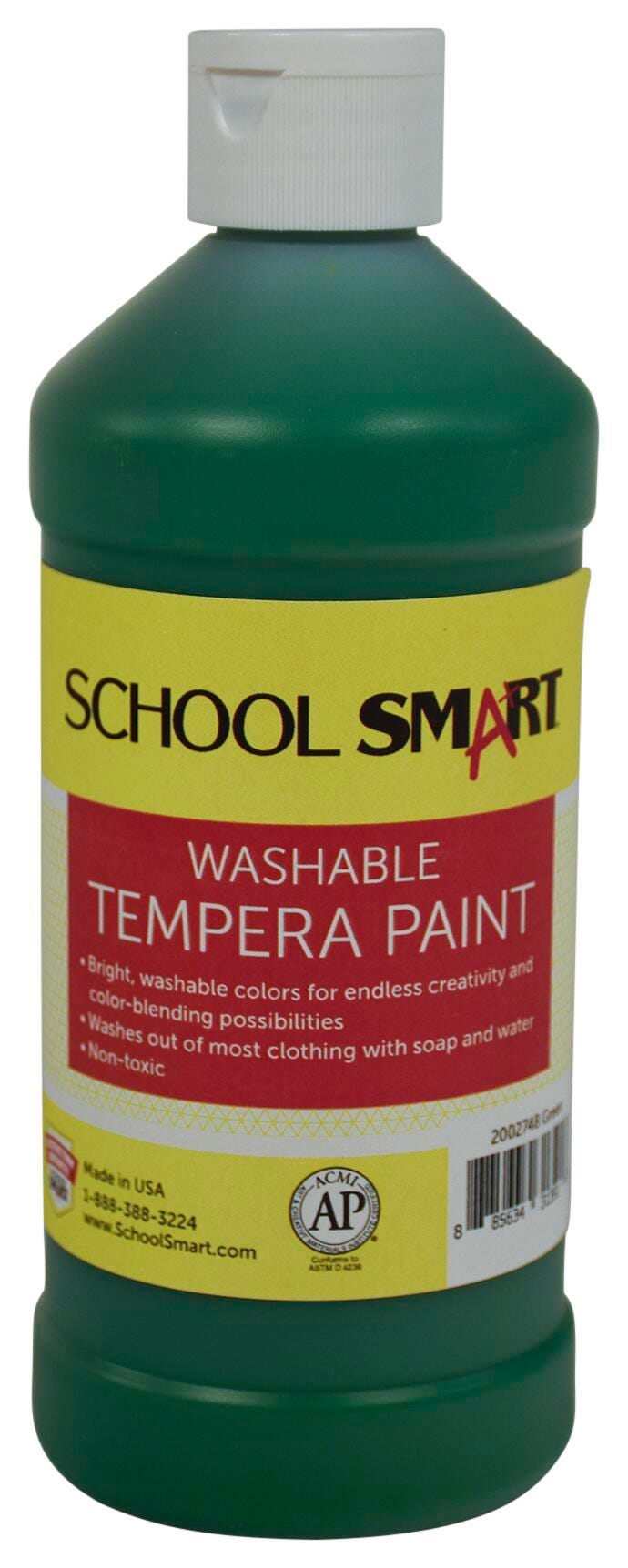 PAINT TEMPERA WASH SCHOOL SMART GREEN PINT