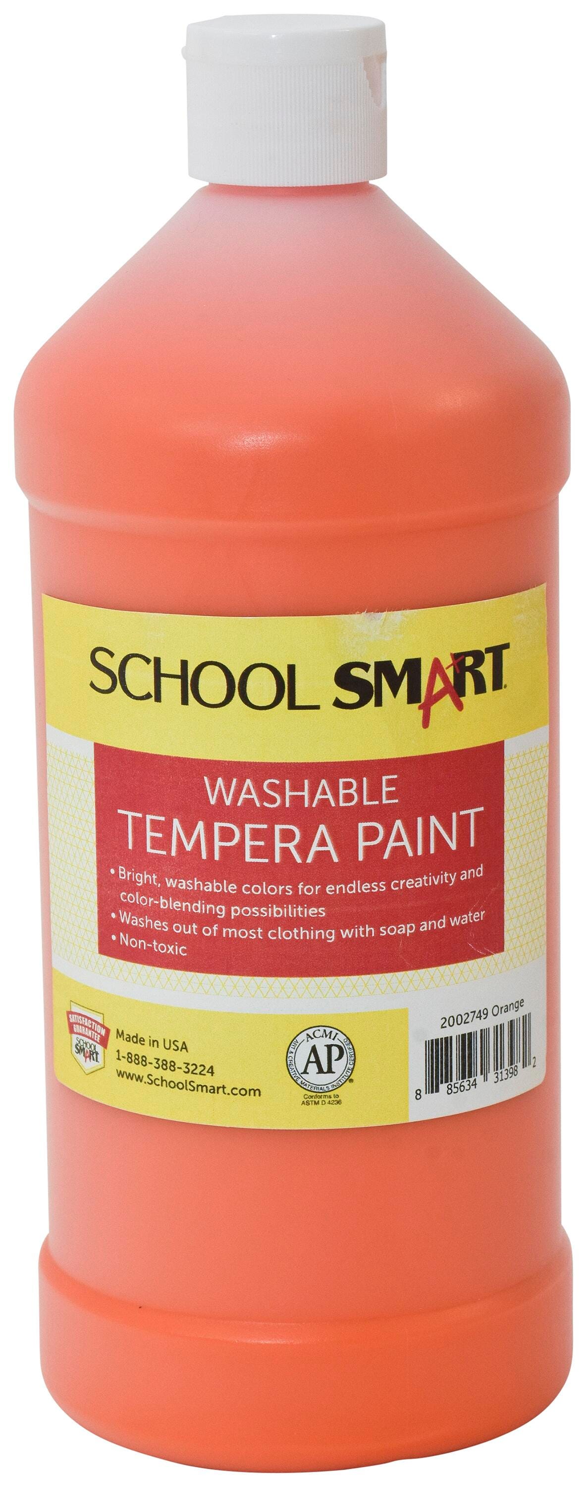 PAINT TEMPERA WASH SCHOOL SMART ORANGE QUART