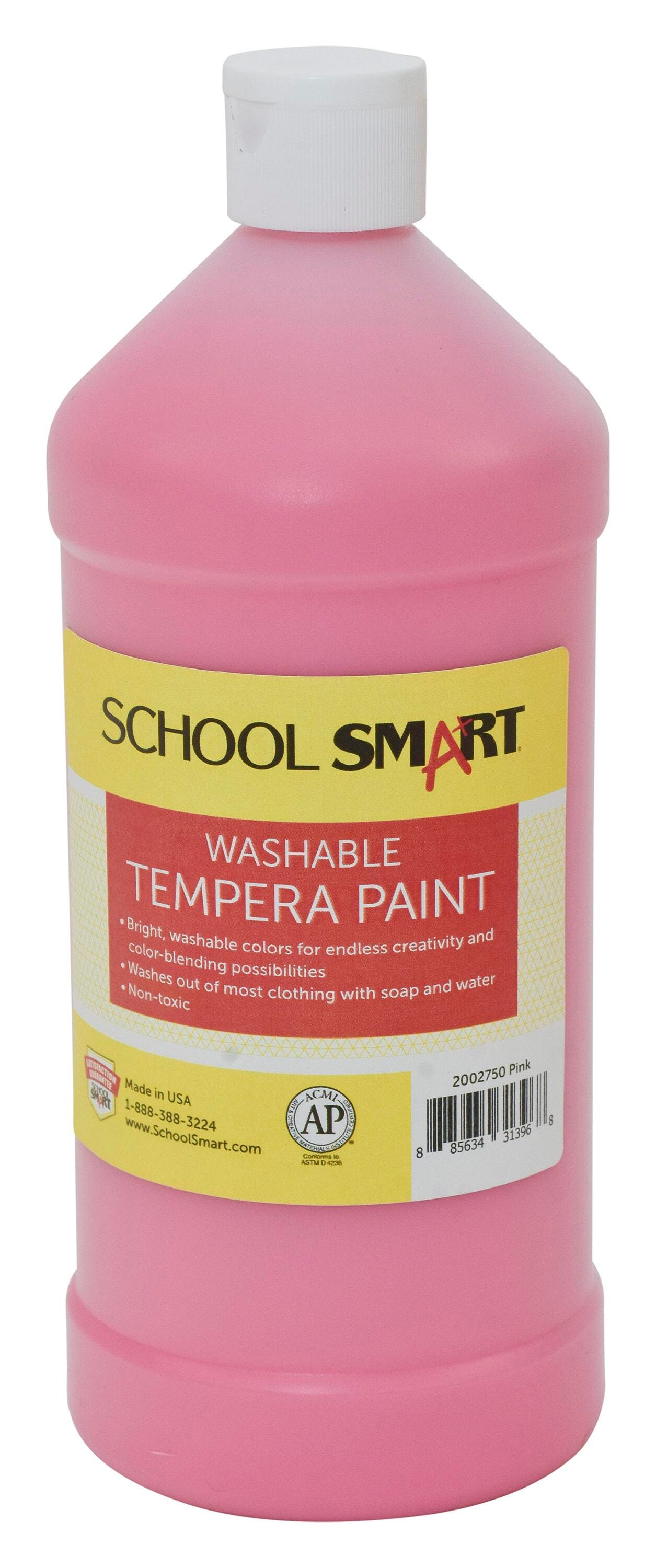 PAINT TEMPERA WASH SCHOOL SMART PINK QUART