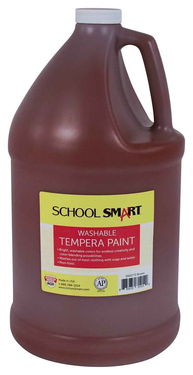 PAINT TEMPERA WASH SCHOOL SMART BROWN GALLON