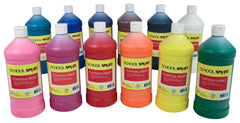 PAINT TEMPERA SCHOOL SMART ASST COLORS QUART SET OF 12