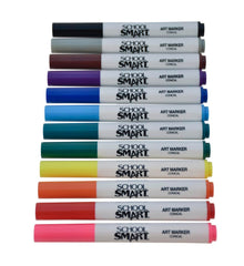 MARKERS ART SCHOOL SMART CONICAL ASST COLORS SET OF 12