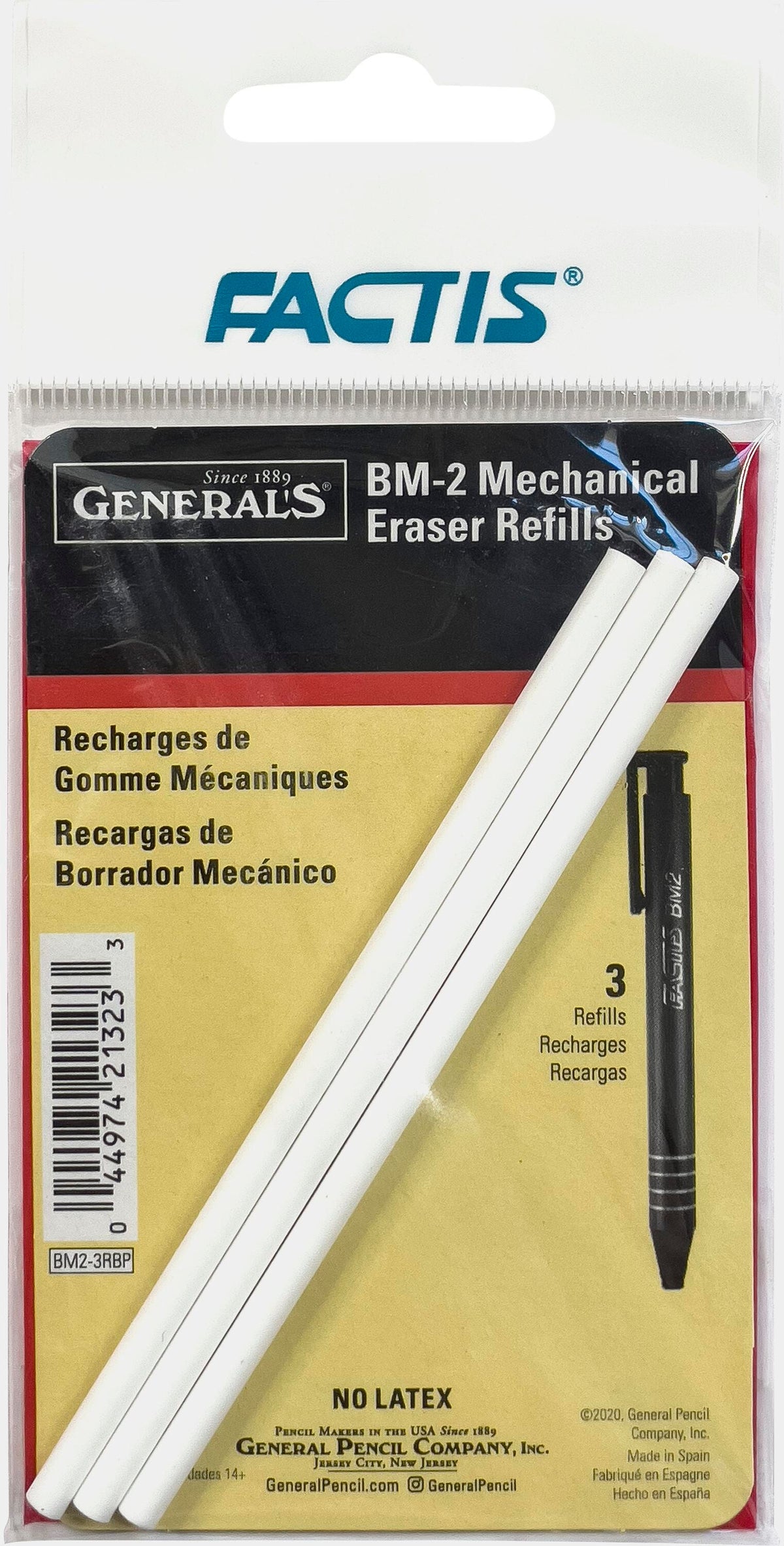 ERASER REFILL FACTIS PEN STYLE MECHANICAL PACK OF 3