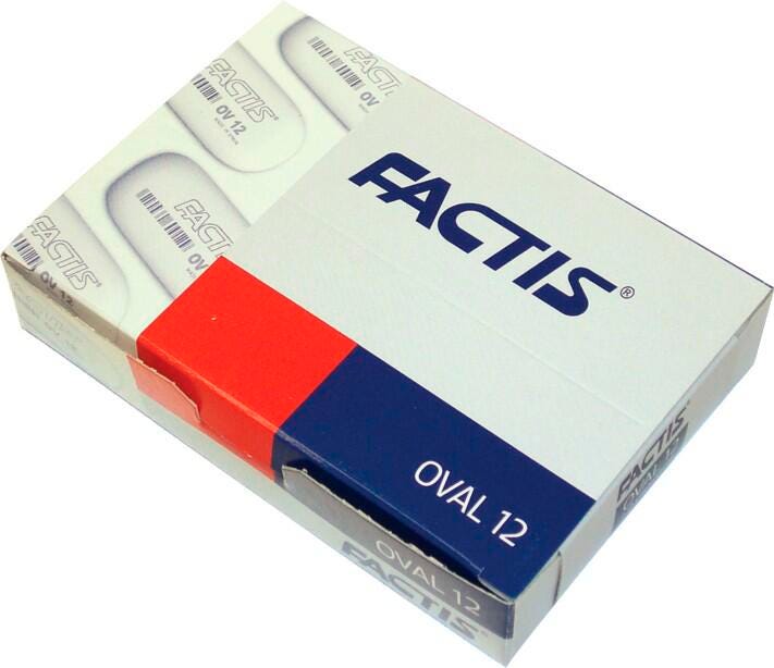 ERASER FACTIS OVAL PACK OF 12
