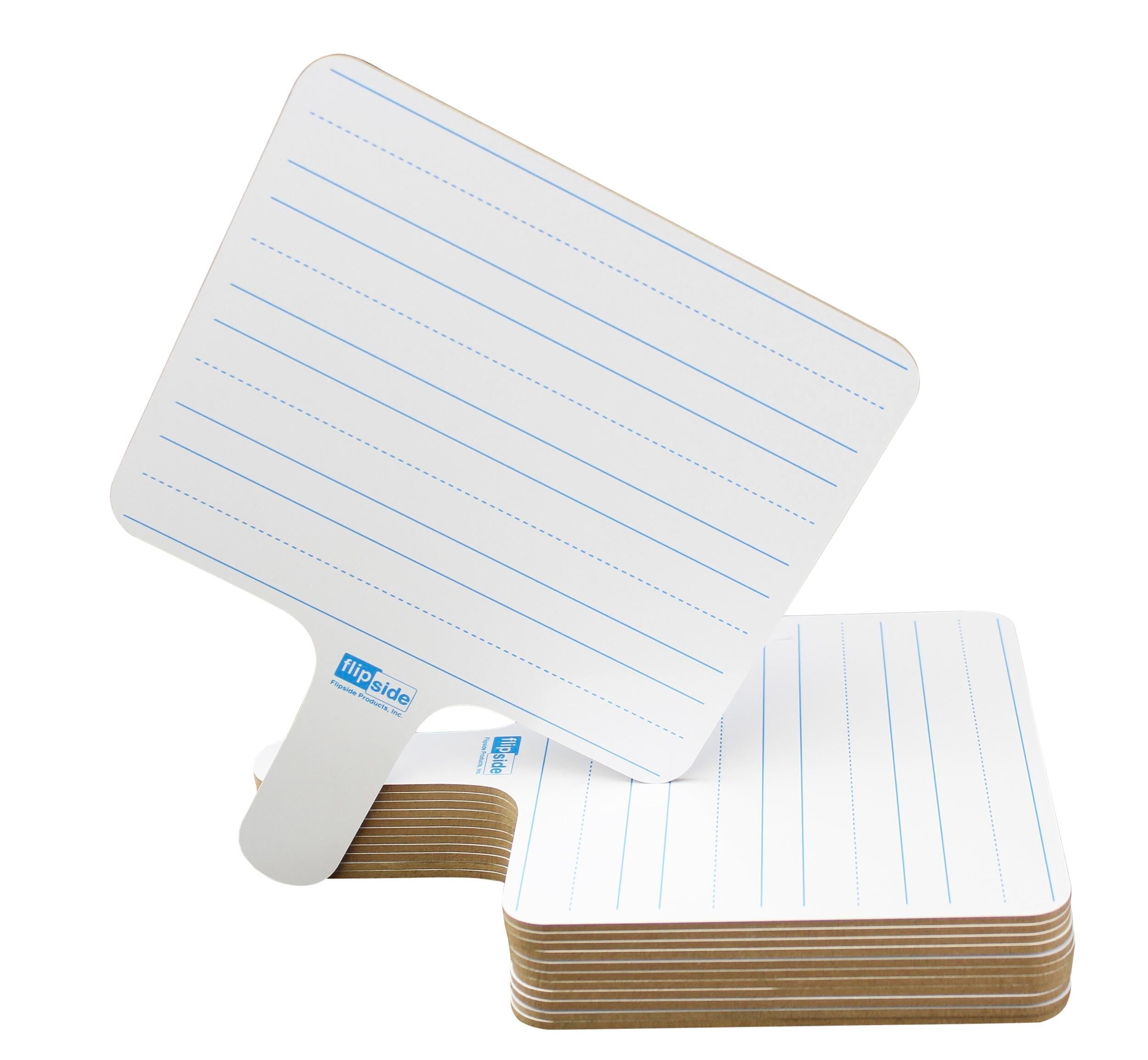 DRY ERASE ANSWER PADDLE RULED/PLAIN TWO SIDED PACK OF 24