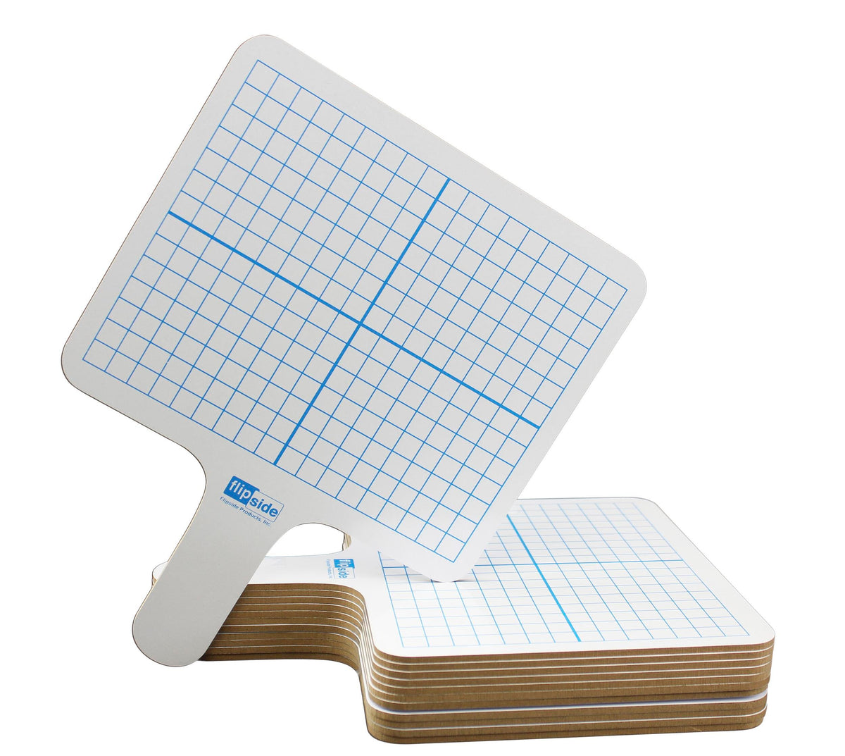 DRY ERASE ANSWER PADDLE GRAPH/PLAIN TWO SIDED PACK OF 24
