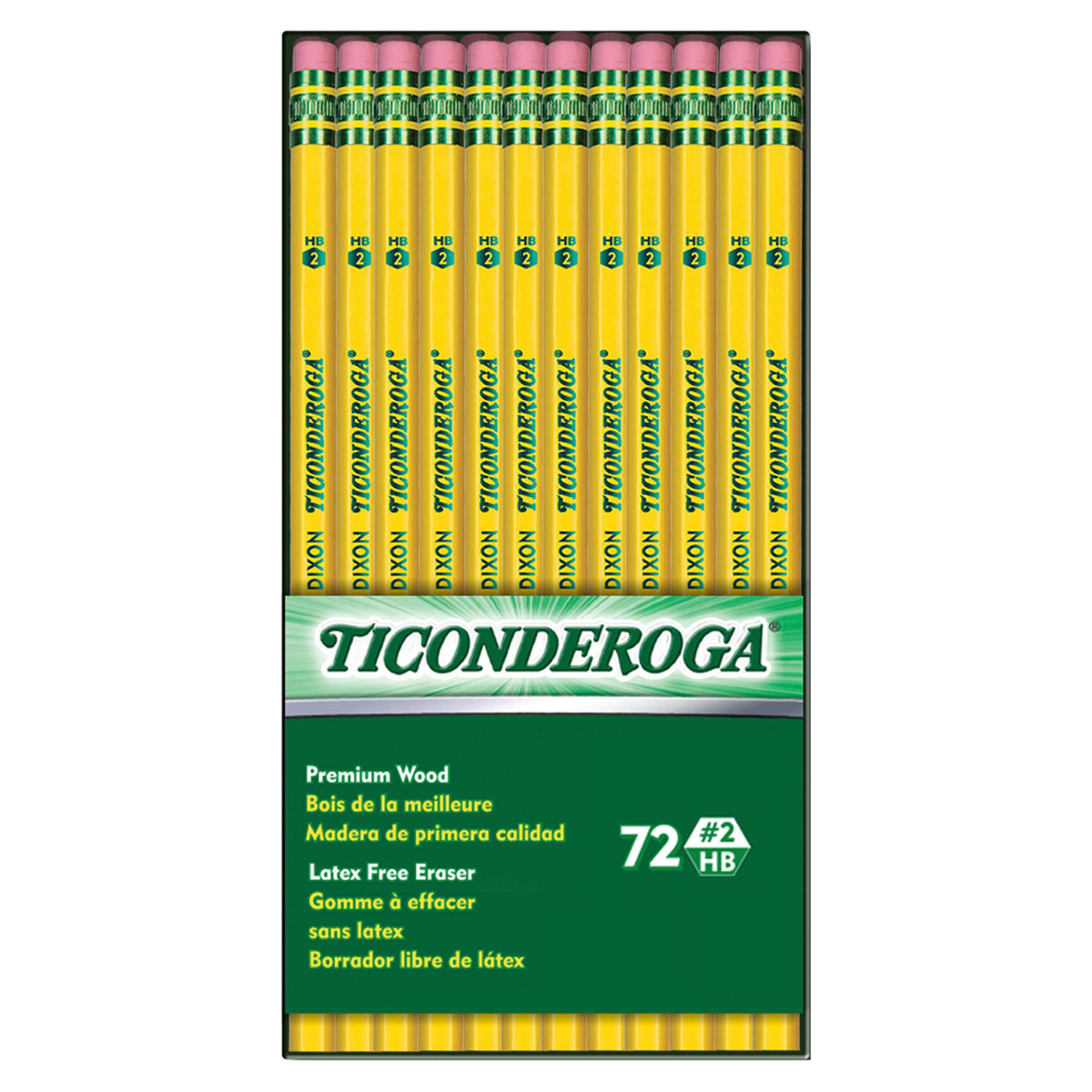 TICONDEROGA UNSHARPENED PENCIL PACK OF 72