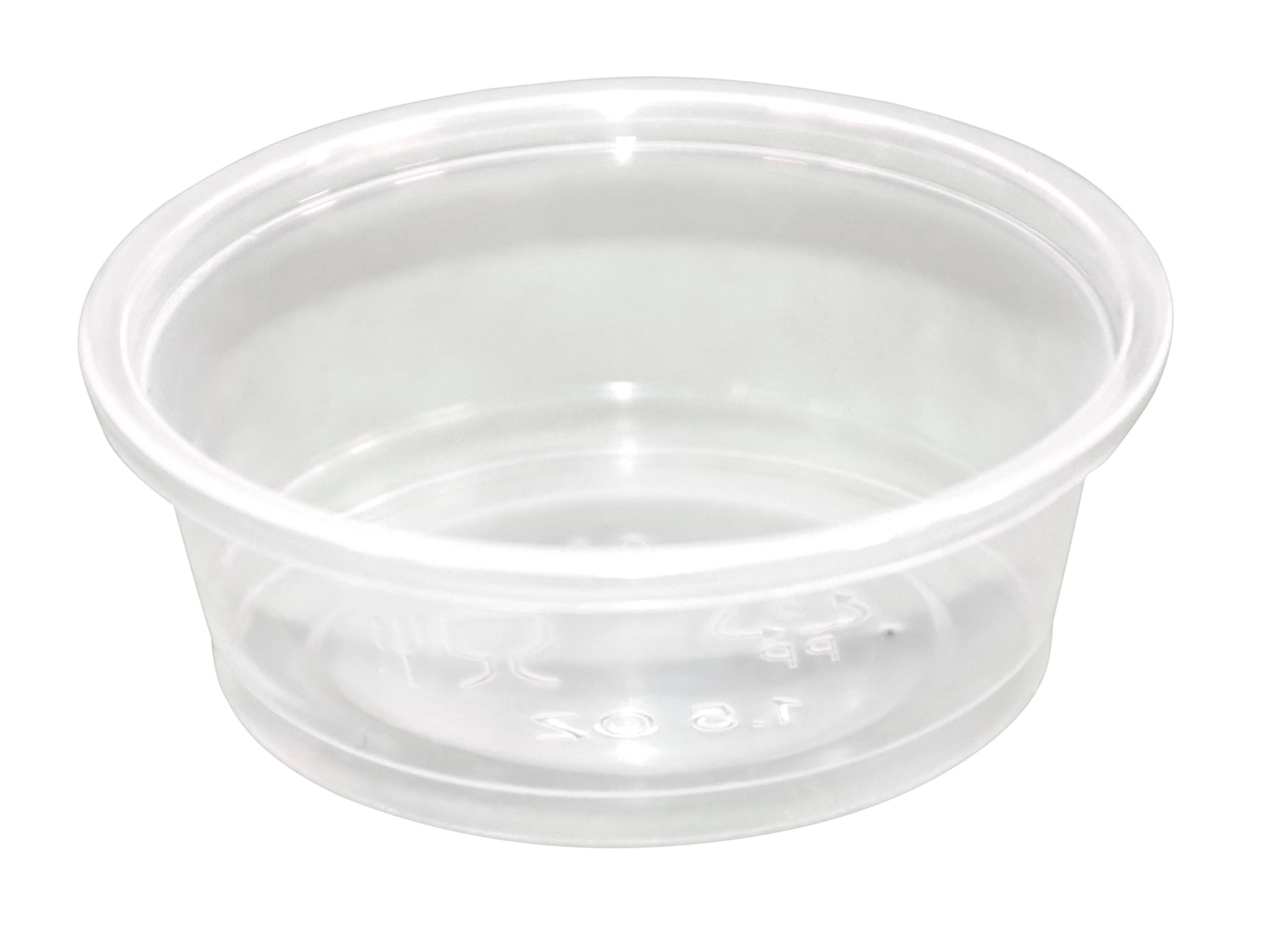 CUPS - 1.5 OZ CLEAR PP PORTION CUPS - PACK OF 100