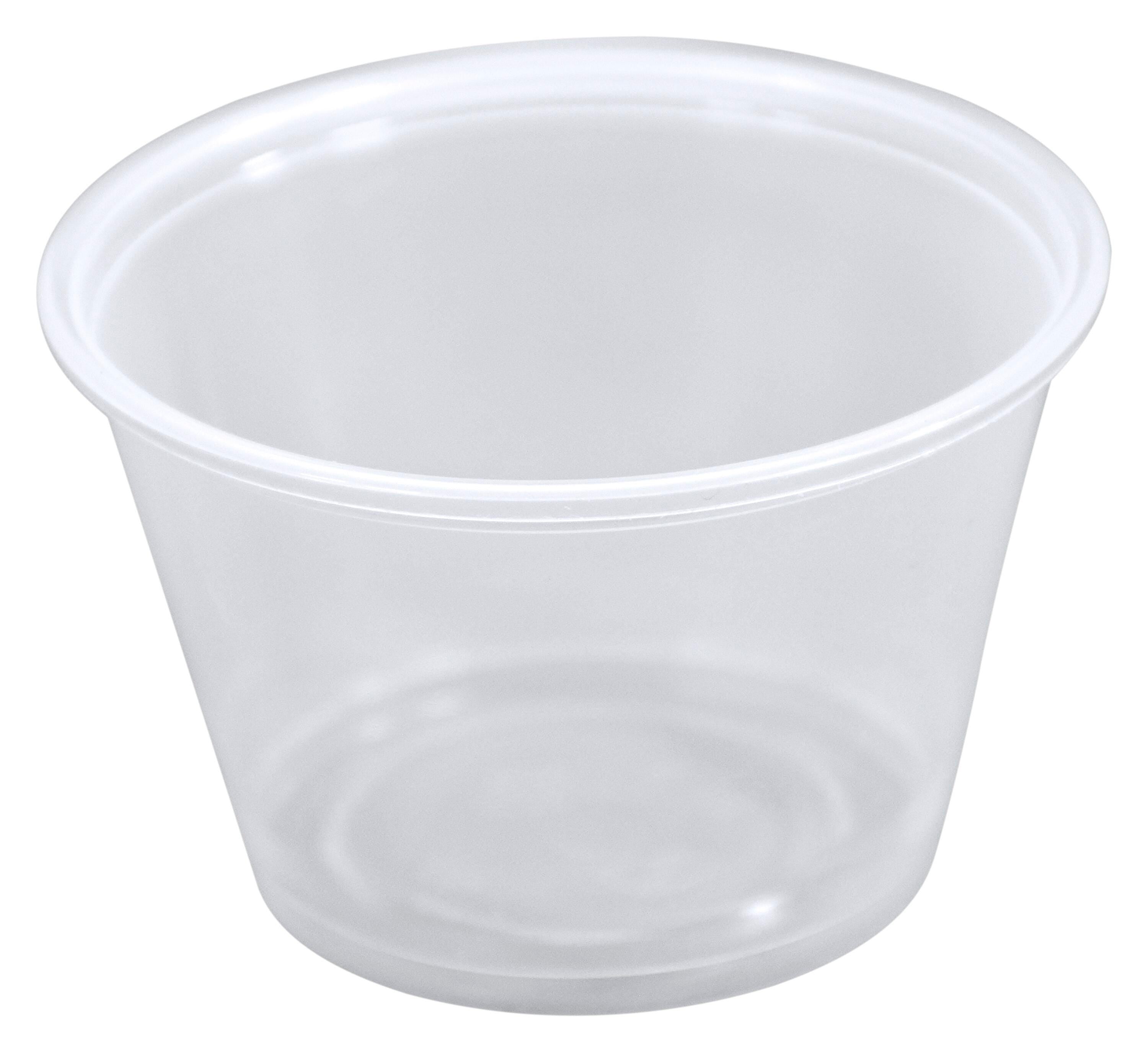 CUPS - 3.25 OZ CLEAR PP PORTION CUPS - PACK OF 2500