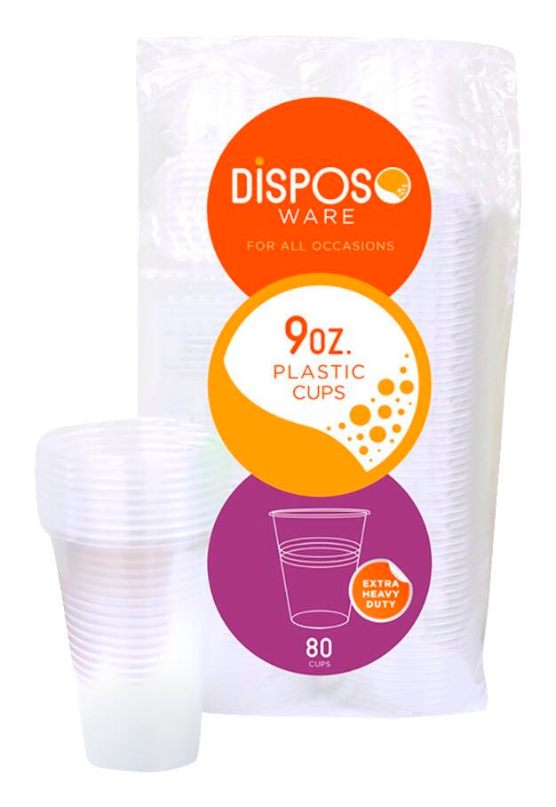 CUPS - 9 OZ CLEAR PP CUP - PACK OF 960
