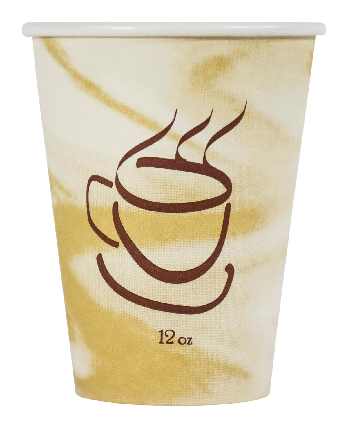 CUPS - PAPER HOT CUPS COFFEE DESIGN 12 OZ PACKED 20/50S