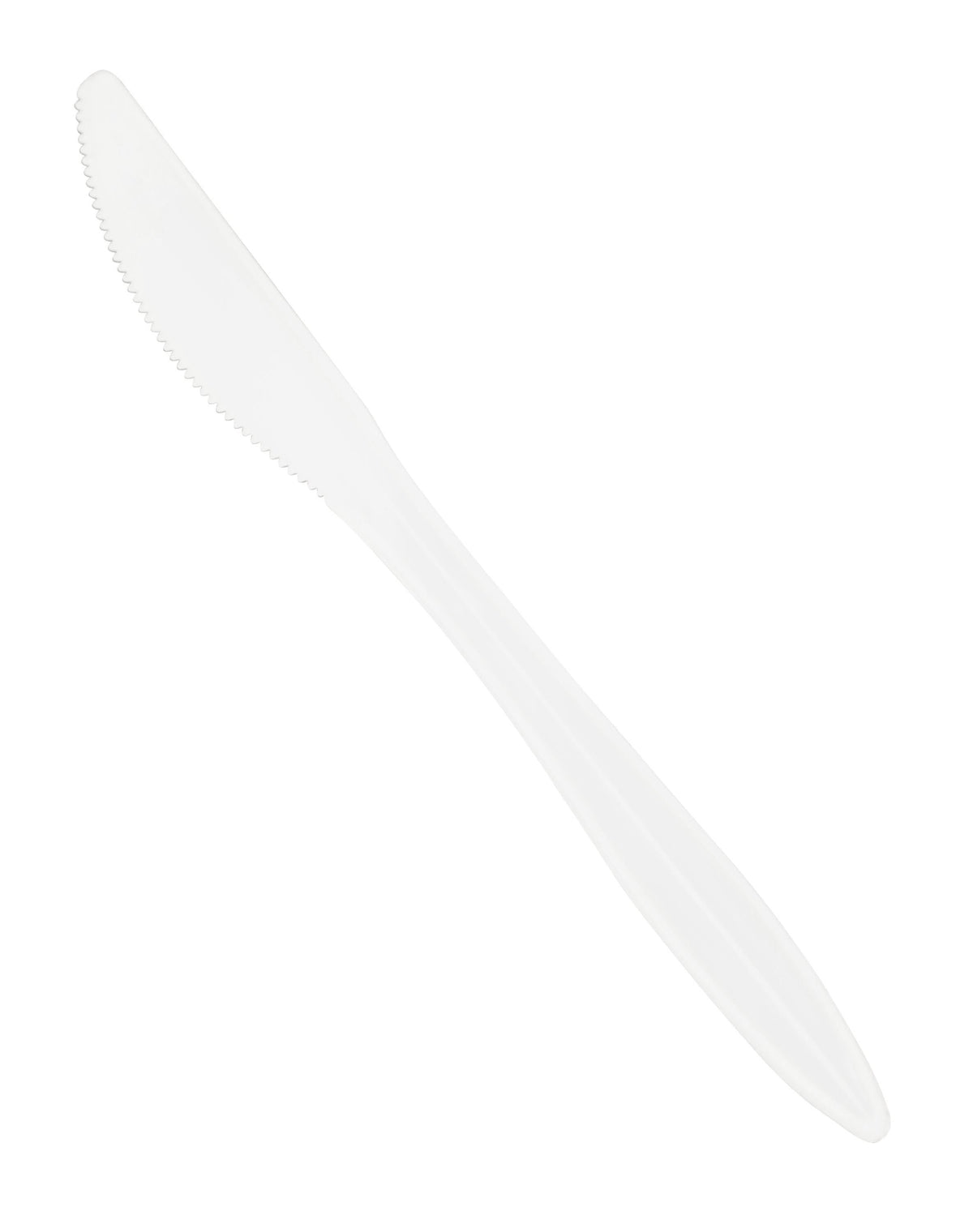 KNIVES - PP WHITE PLASTIC MEDIUM WEIGHT - CASE OF 1000