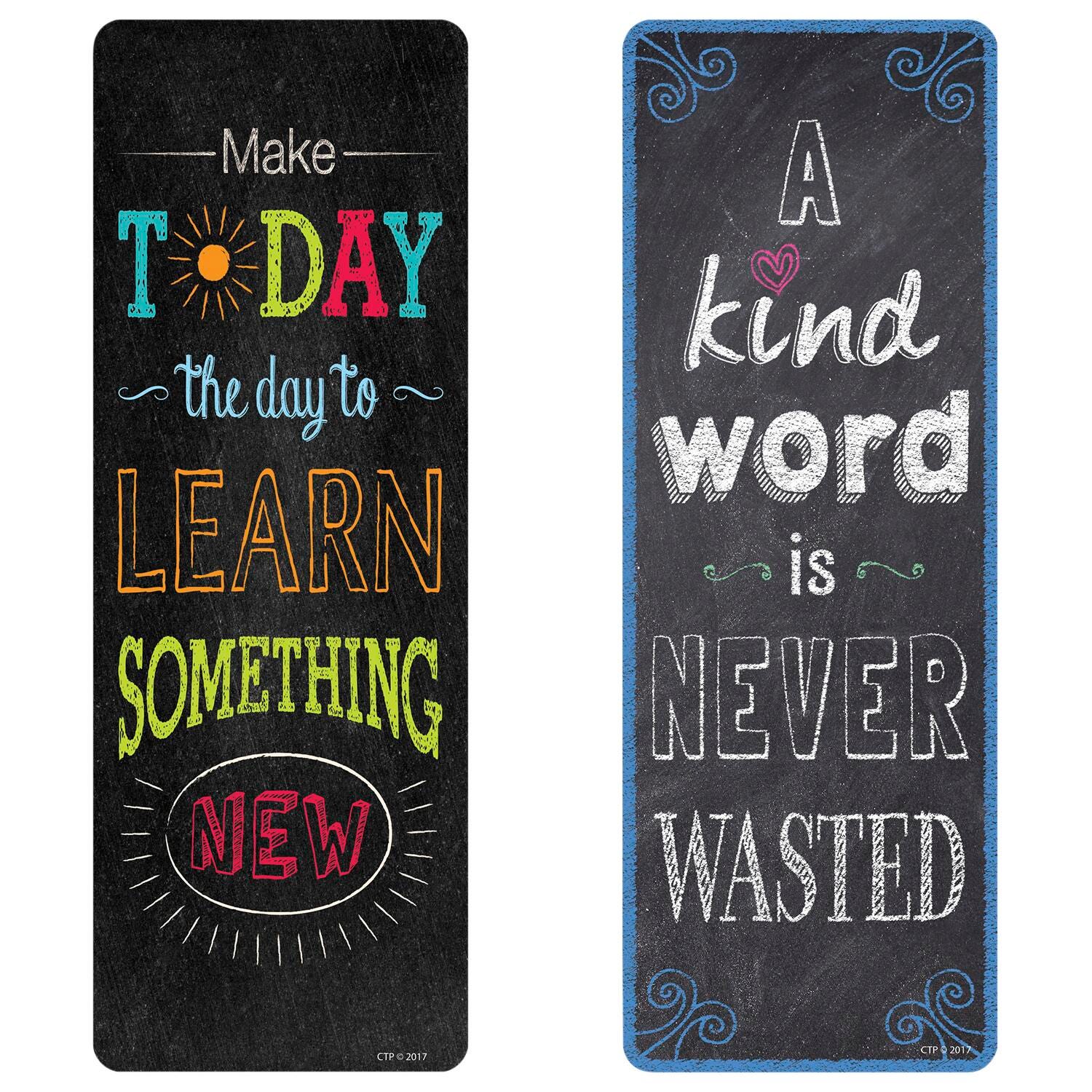 BOOKMARK - CHALK IT UP MOTIVATIONAL QUOTES