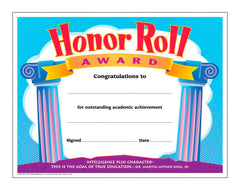 AWARD - HONOR ROLL COLORFUL CLASSICS - PACK OF 30