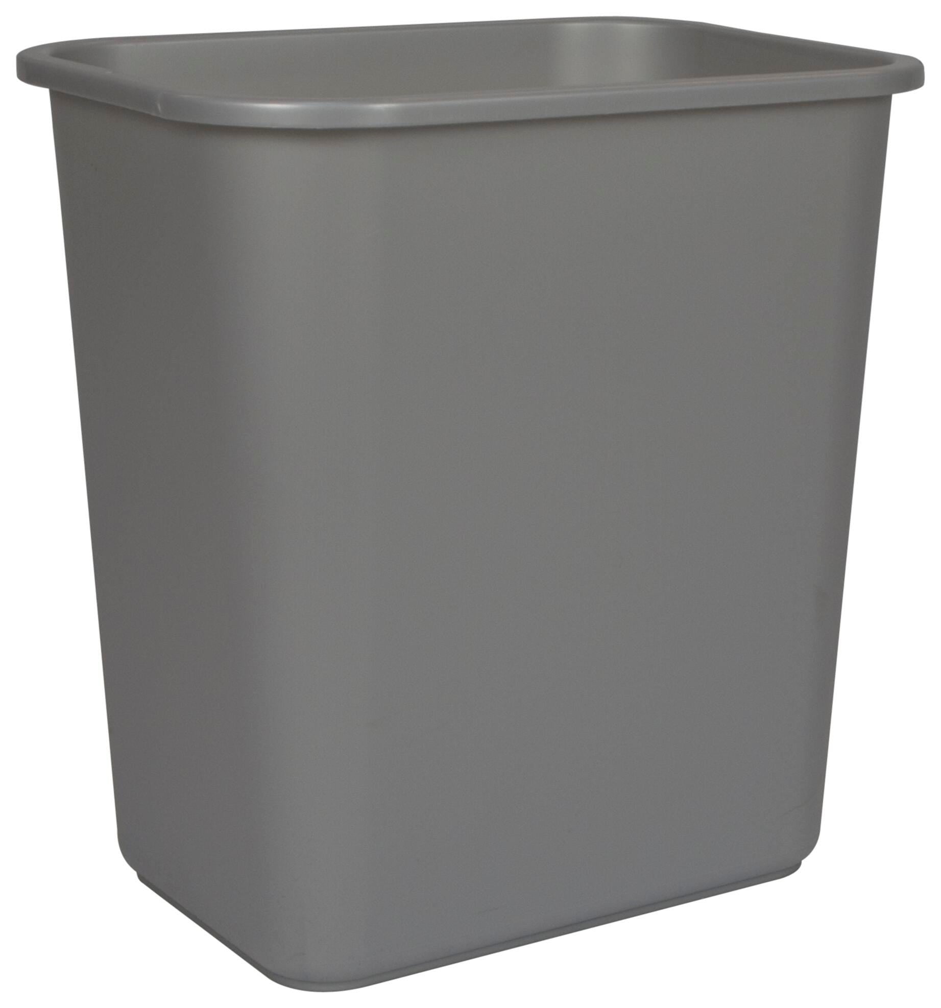 WASTE BASKET - MEDIUM 28 QT - GRAY