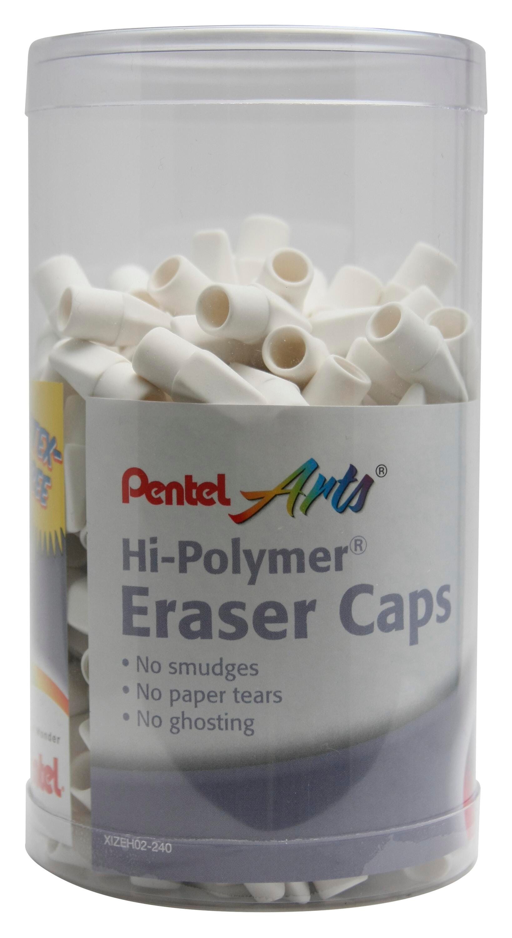 ERASER CAPS PENTEL WHITE CANISTER PACK OF 240