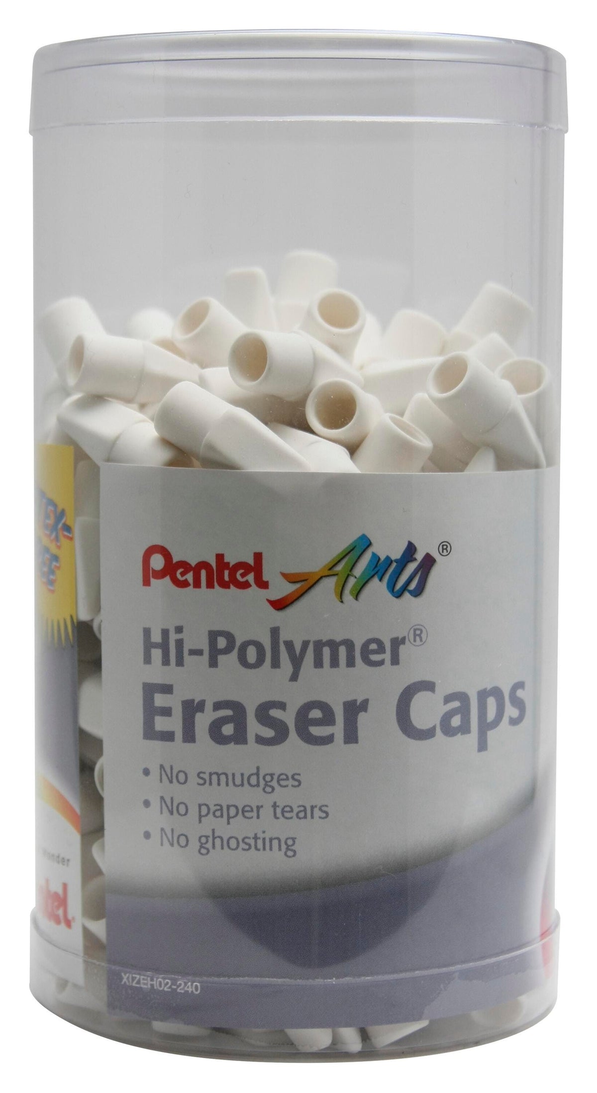 ERASER CAPS PENTEL WHITE CANISTER PACK OF 240