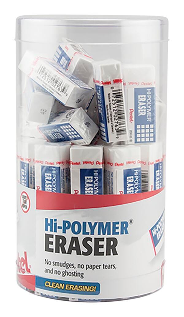 ERASER PENTEL HI-POLYMER SMALL PACK OF 48